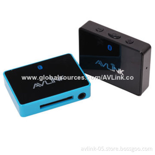 Portable Bluetooth 3.0 Stereo 30-pin Music Receivers for Docking Stations, Speakers, Wired Earphones